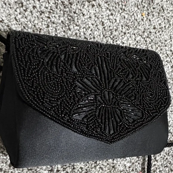 Vintage America Black Beaded Clutch - Picture 9 of 9